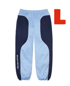 L即発送 24FW Supreme Jordan Tricot Track Pant Light Blue シュプリーム ジョーダン トリコット トラック パンツ ジャージ ブルー メンズ