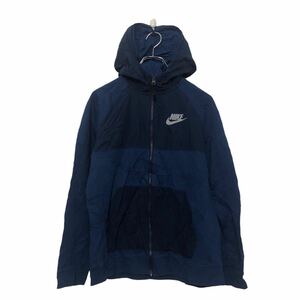 NIKE ジップアップ ジャケット XL キッズ ブルー スポーツウェア アウトドア 古着卸 アメリカ仕入 a605-6177