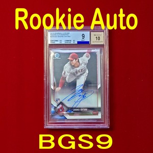 ◆即決！BGS 9 Auto10【OHTANI #17 RC Auto】2018 Topps Bowman Chrome Auto card #CRA-SO ◇検索：大谷 イチロー