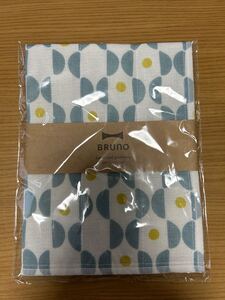 新品　BRUNO ブルーノ　かやふきん　30×40 綿100% 日本製　日本製　ブルー系　青系　台所　布巾　ふきん