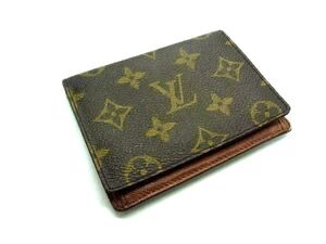 LOUIS VUITTON ルイヴィトン M60530 モノグラム ジャポンサンガプール 二つ折り カードケース 名刺入れ ブラウン系 DH1407