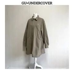 GU × UNDERCOVER 花　刺繍　ジップ　メルトン　コート　ジャケット