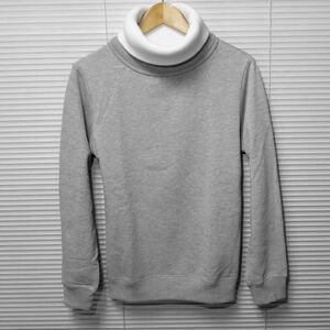 SALE【リブタートルネックスウェットトレーナー/GRAY/M】