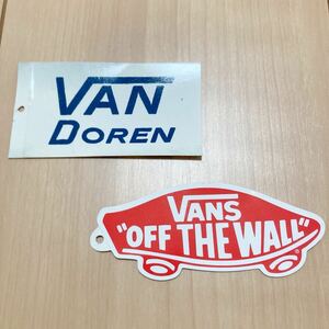 VANS & VAN DOREN 2SET ヴァンズ アンドバンドーレン　ノベルティ　非売品　ステッカー ２枚セット