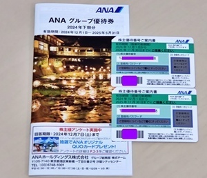 ANA 全日空 株主優待券　3枚　通知のみ可能