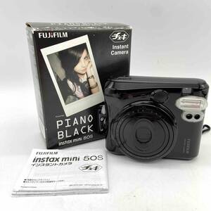 1円～ FUJIFILM 富士フィルム instax mini 50S インスタックスミニ ピアノブラック 黒 チェキ フィルムカメラ 現状品 A85