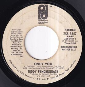 Teddy Pendergrass - Only You / Only You (A) SF-Y027