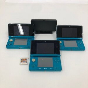 Nintendo ニンテンドー 3DS 本体 CTR-001 3点まとめ 付属品 ソフト付き【DAAD7020】