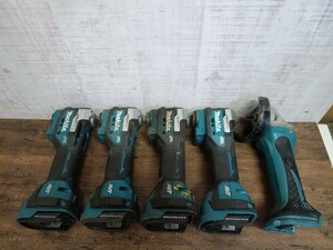 必見!!　makita　マキタ　18V　電動工具　まとめ　5点　TM52D 充電式 マルチツール　4点　GA402D ディスクグラインダ ジャンク