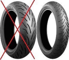 ※フロント用 片側のみ BRIDGESTONE BATTLAX SC 90/90-14 46P TL 品番:MCS60027 ホンダ PCX125 JF28 PCX150 KF12/18 などに