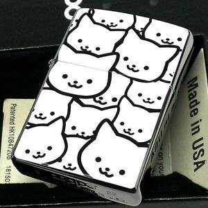 ZIPPO ライター 猫 かわいい ジッポ しろねこ レディース ネコ おしゃれ 白猫 かわいい 女性 メンズ ホワイト ねこ 可愛い ギフト