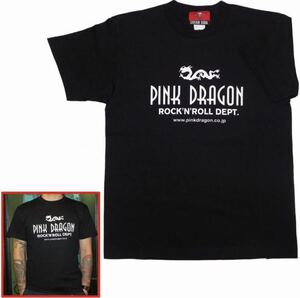 本店限定品　クリームソーダ　PINK DRGON　ロゴマーク　 Tシャツ　Lサイズ　新品未開封　ピンクドラゴン 黒