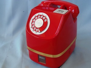  なつかしい かわいい ダイヤル 公衆電話 赤電話 昭和 古い レトロ 動作品 鍵あり 美品
