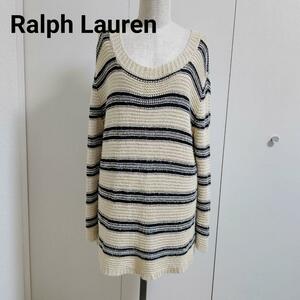 【美品】ラルフローレン（Ralph Lauren）ボーダービックシルエットニット