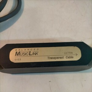 TRANSPARENT トランスペアレント Musiclink ULTRA BALANCED XLRケーブル 約１m 単品◇中古/未清掃未検品/動作未確認/写真でご確認を/NCNR