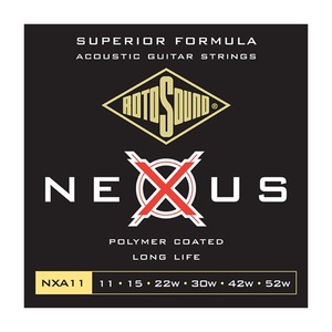 ロトサウンド ギター弦 1セット NXA11 Nexus Acoustic Light 11-52 アコースティックギター弦 ROTOSOUND