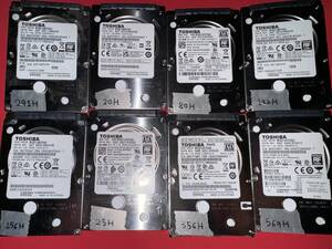 中古 500GB 2.5インチ SATA TOSHIBA MQ01ABF050 8個まとめて出品 No.９