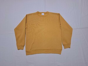 ■【◎雰囲気抜群◎】80’s～♪ VINTAGE USA製 Tultex (タルテックス) マスタード 無地 スウェット からし色 ヴィンテージ【MEDIUM】■