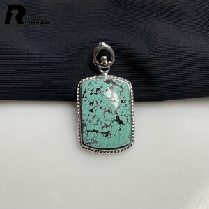 高級 EU製 定価5万円★ROBEAN・ターコイズ トルコ石・ペンダント★アクセサリー 天然石 きれいめ 約16.9*11.5*5.5mm M1115463