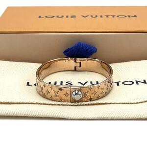 No.179 早い者勝ち☆LOUISVUITTON ルイヴィトン カフナノグラム バングル M00253 ブレスレット ピンクゴールド レディース アクセサリー