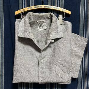 50s 60s hal martin half sleeve shirt 50年代 60年代 シャツ かすれ ボックス 開襟 アメリカ製 ロカビリー ロカシャツ オープンカラー