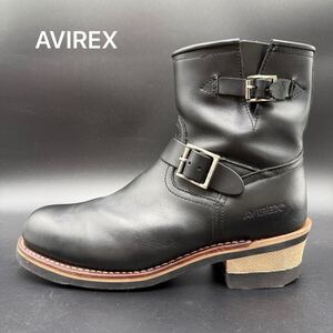 1円 【美品】 AVIREX アヴィレックス 【王者の貫禄】 メンズ ホーネット エンジニアブーツ メンズ ブーツ シューズ 靴 レザー 本革 28cm位