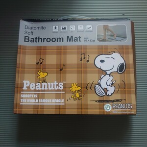 バスマット バスルームマット 珪藻土 スヌーピー チャーリーブラウン ウッドストック PEANUTS マット　