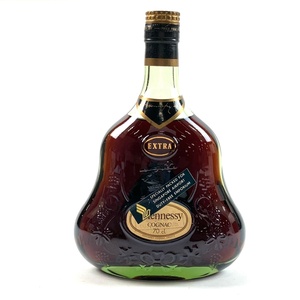 ヘネシー Hennessy エクストラ 金キャップ グリーンボトル 700ml ブランデー コニャック 【古酒】