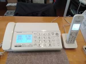 6【子機付 FAXメモリー代行受信 前から録音＆あんしん応答】Panasonic パナソニック FAX機 KX-PD301-W（ホワイト）