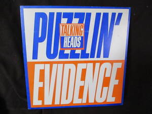 TALKING HEADS 　トーキング　ヘッズ　ジャケットデザイン　秀逸　US盤プロモ　12インチ　「　PUZZLIN EVIDENCE　」両面同曲