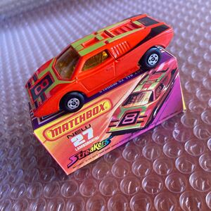 未使用【マッチボックス 】27 LAMBORGHINI イギリス製　LESNEY streakers MATCHBOX ミニカー　デッドストック　箱付き 1973 A