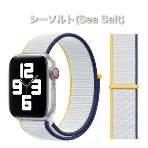 【送料込み】新色 42/44/45/46/49mm アップルウォッチ シーソルト スポーツループ ナイロン バンド ストラップ Apple Watch