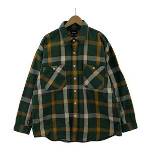 BEAMS ビームス チェック ヘビーネルシャツ 長袖シャツ sizeS/グリーン系