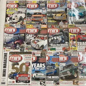 B3007　2009　13冊セット「MINI MAGAZINE」　ミニマガジン　英国　旧車雑誌　英国車　ビンテージ　自動車