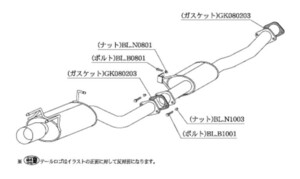 柿本改 マフラー カキモトR スポーツマフラー 日産 スカイライン クーペ /セダン E-HNR32 NS312 カキモト