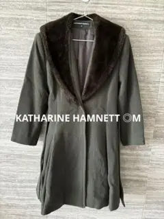 KATHARINEHAMNETT ロングコート　ファーコートキャサリンハムネット