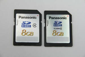 8GB SDHCカード　Panasonic ●2枚セット●