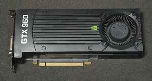 GTX960 PCI-E 2GB GDDR5 128Bit w/DVI-I/DP/HDMI/DP/DP CoolingFan NVIDIA GeForce GTX960