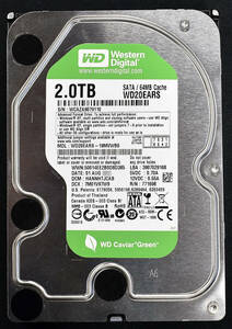 1円スタート WesternDigital WD20EARS 2TB HDD 2011年製 (Cristal DiscInfo 正常) 使用時間 13055H DC HA210 (管:PH31