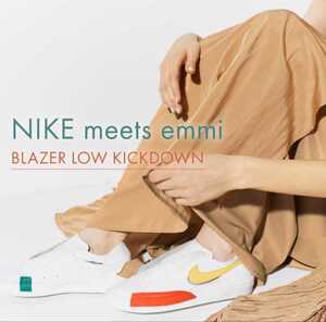 新品 emmi限定 24cm NIKE meets emmi Blazer Low Slip KICKDOWN スリッポン US7 max Koko ブレザー 未使用 dunk ナイキスニーカー エミ 