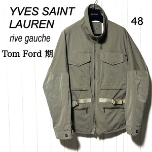 イヴサンローランリヴゴーシュ トムフォード期 ミリタリージャケット 48 Yves Saint Laurent rivegauche YSL