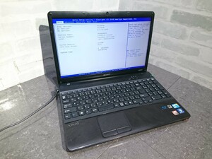 【現状品】管O46 SONY VAIO PCG-71211N VPCEB3AGJA CPU core i7-640M? Bios起動OK HDD無し、HDDマウント有り、メモリー2GB、バッテリー有り