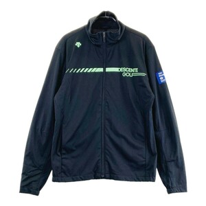 DESCENTE GOLF デサントゴルフ 裏メッシュ ジップ ジャケット ブラック系 M [240101244659] ゴルフウェア メンズ