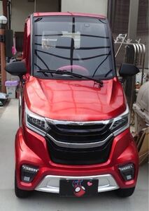 ｅ-mo 電気自動車 2022年 三重県 前後ドライブレコーダー付 簡易チェーン 諸費用込 自賠責保険令和11年4月付　コムス