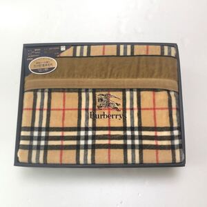 激レア/廃盤品【送料無料】新品未使用/正規品/Burberry/Burberrys/バーバリーズ/高級シール織/形状記憶綿毛布/シルキータッチ/冬(Y293)寝具