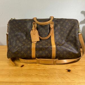 UTt127【LOUIS VUITTON】ルイヴィトン モノグラム キーポル50 M41416 バンドリエール ボストンバッグ 80s