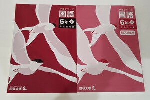 【送料無料】　四谷大塚　予習シリーズ　国語　6年　六年　下　有名校対策　中学受験　問題集　無記名