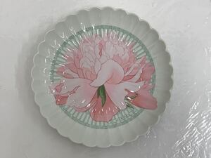 &K87192: HERMES エルメス Les Pivoines ピヴォワンヌ プレート お皿 花柄 牡丹 食器 洋食器 箱付き 中古