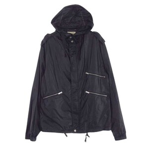 SAINT LAURENT サンローラン 504710 Y989L Lightweight Hooded Jacket In Black ライトウェイト フーデッド ナイロン ジャケット 【中古】