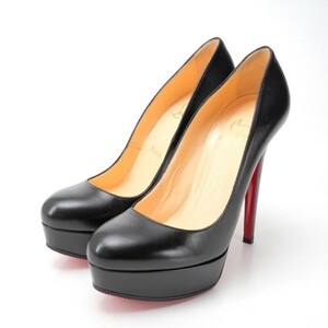 GQ8141 Christian Louboutin/クリスチャン ルブタン*靴*37.5/23.5cm相当*プラットフォーム*パンプス*ブラック*イタリア製